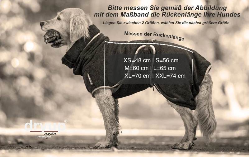 Dryup Cape Hundebademantel Moos