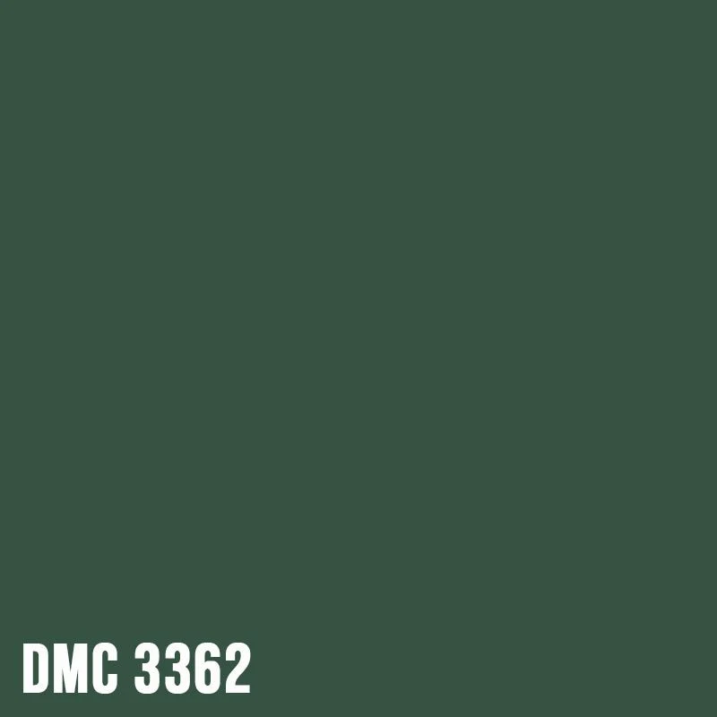 DMC 3362 Pine Green - Dark - eckig Diamond Painting Steine 2,5mm
