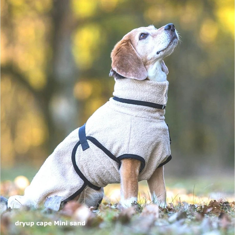 Dryup Cape Hundebademantel Mini Sand