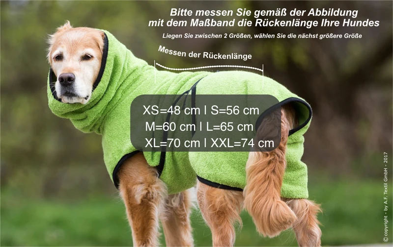 Dryup Cape Hundebademantel Kiwi