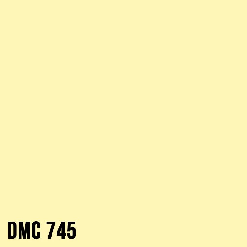 DMC 745 Yellow - Light Pale - eckig Diamond Painting Steine 2,5mm