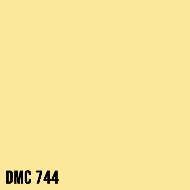 DMC 744 Yellow - Pale - eckig Diamond Painting Steine 2,5mm