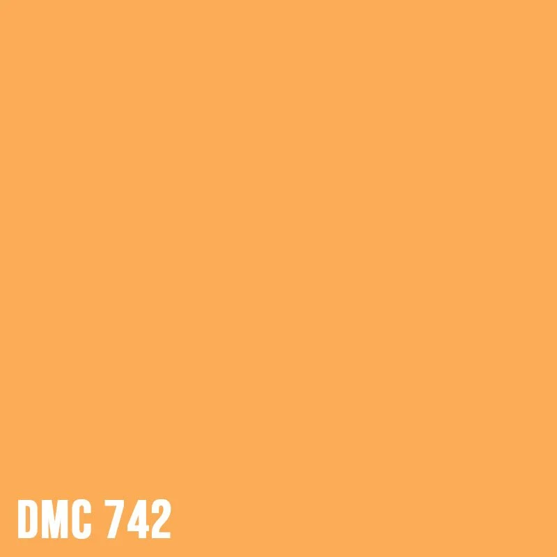 DMC 742 Tangerine - Light - eckig Diamond Painting Steine 2,5mm