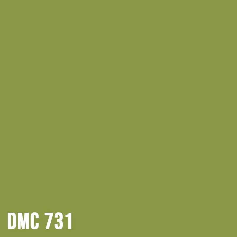 DMC 732 Olive Green Dk - eckig Diamond Painting Steine 2,5mm