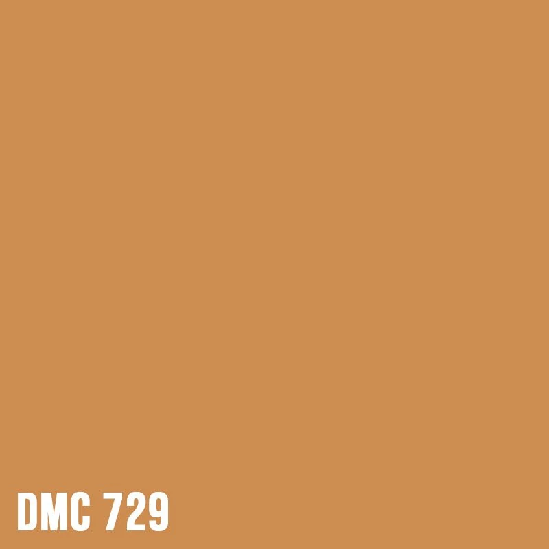 DMC 729 Old Gold - Medium - eckig Diamond Painting Steine 2,5mm