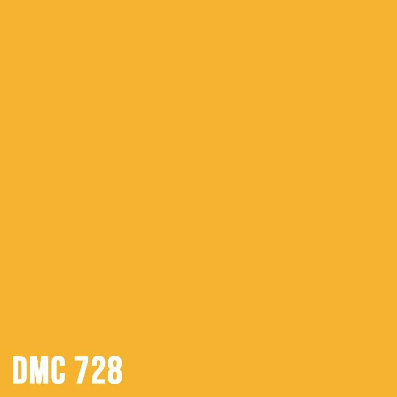 DMC 728 Golden Yellow - eckig Diamond Painting Steine 2,5mm