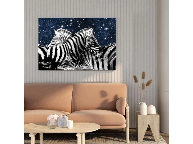 Silver Zebra Nachtleuchtend - Quadratisch