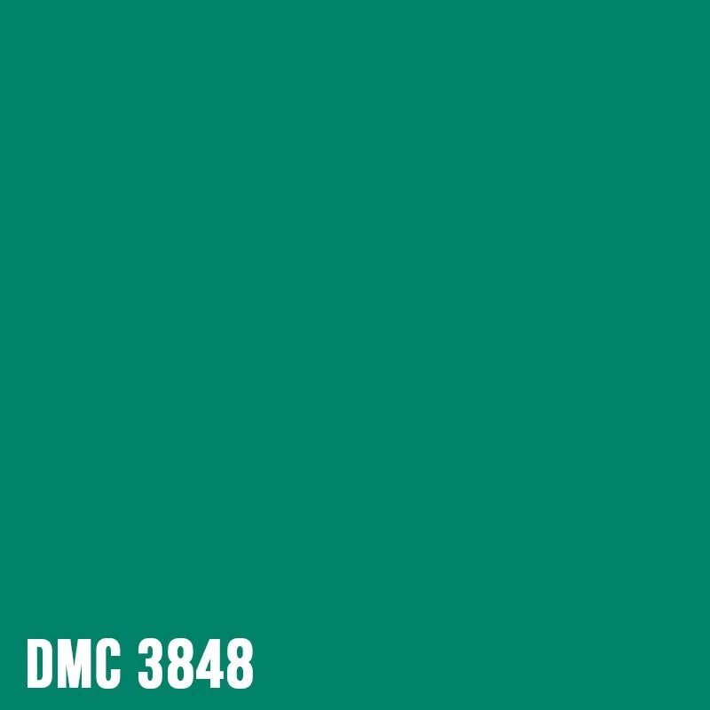 DMC 3848 Teal Green - Medium - eckig Diamond Painting Steine 2,5mm