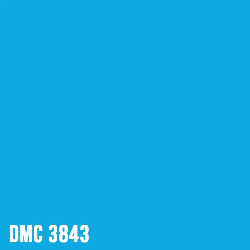 DMC 3843 Electric Blue - eckig Diamond Painting Steine 2,5mm