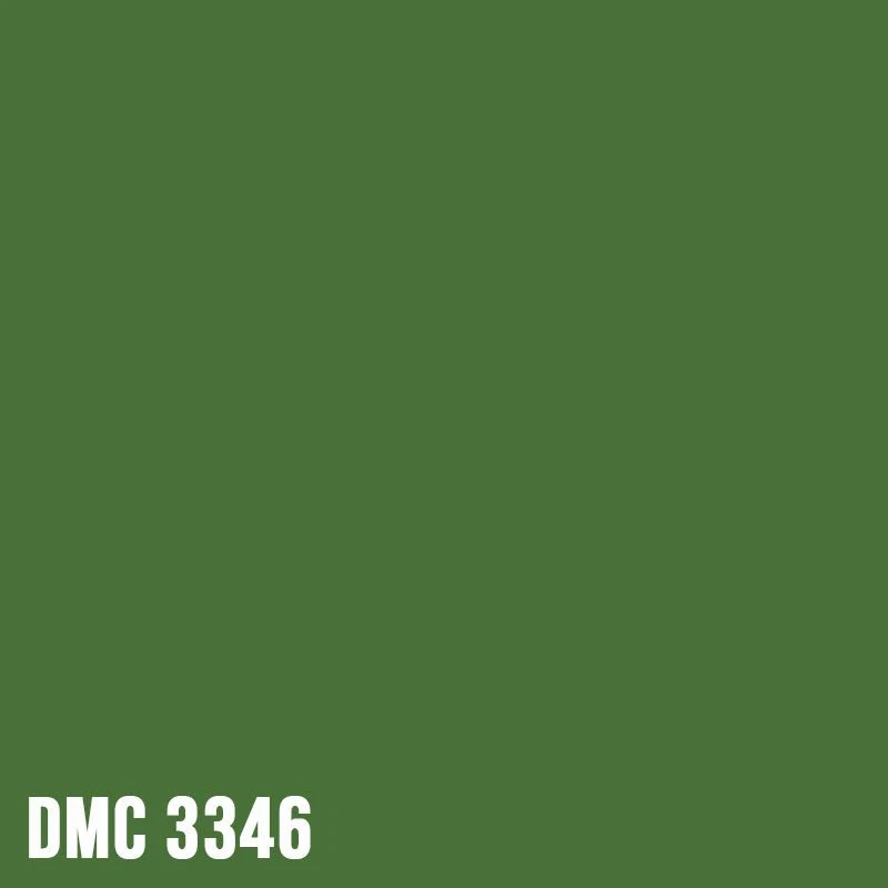 DMC 3346 Hunter Green - eckig Diamond Painting Steine 2,5mm