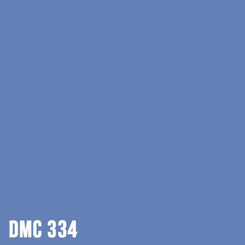 DMC 334 Baby Blue - Medium - eckig Diamond Painting Steine 2,5mm