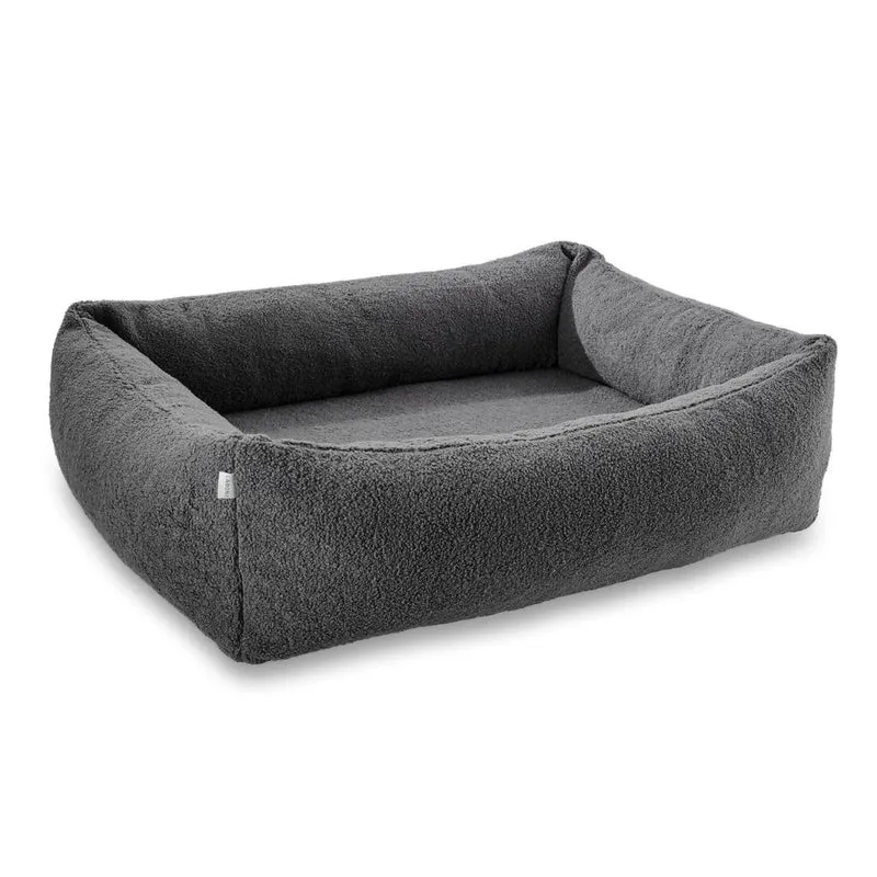 Hundebett Teddy Bouclé Ortho oder Classic Grey