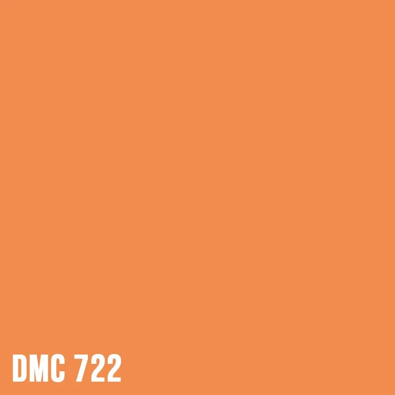 DMC 722 Orange Spice - Light - eckig Diamond Painting Steine 2,5mm