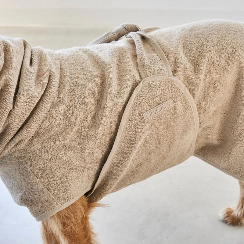 Bagno Hundebademantel Greige