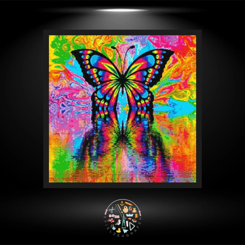 Regenbogenschmetterling - Quadratisch