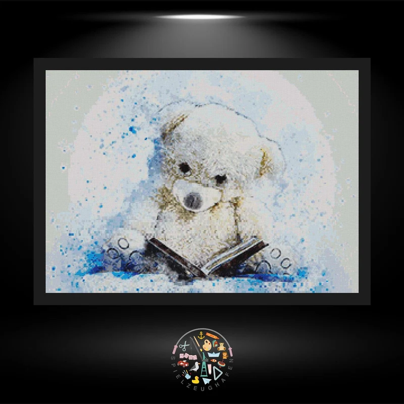 Teddy Aquarell - Quadratisch
