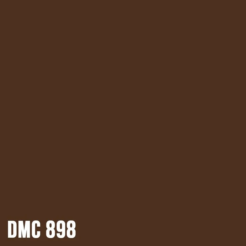 DMC 898 Coffee Brown - Very Dark - eckig Diamond Painting Steine 2,5mm