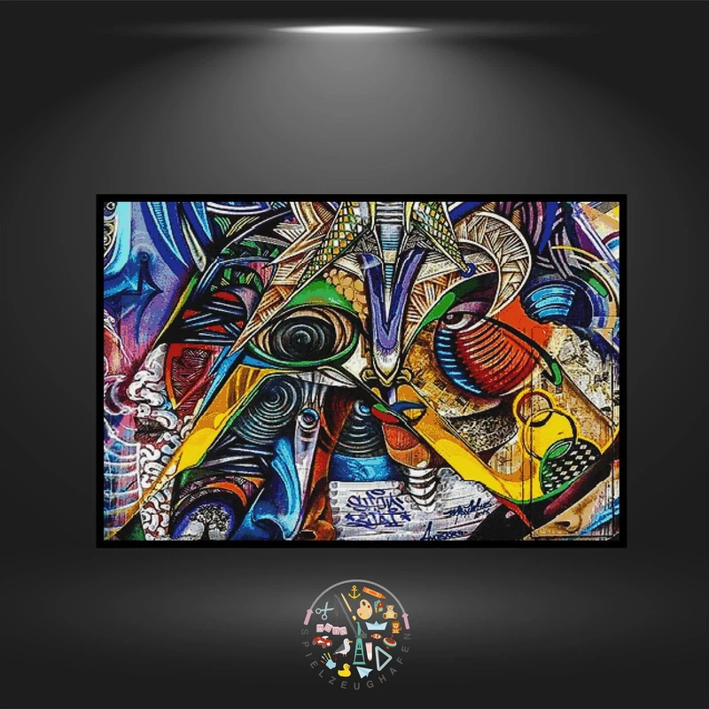 'Graffiti Face' - Quadratisch
