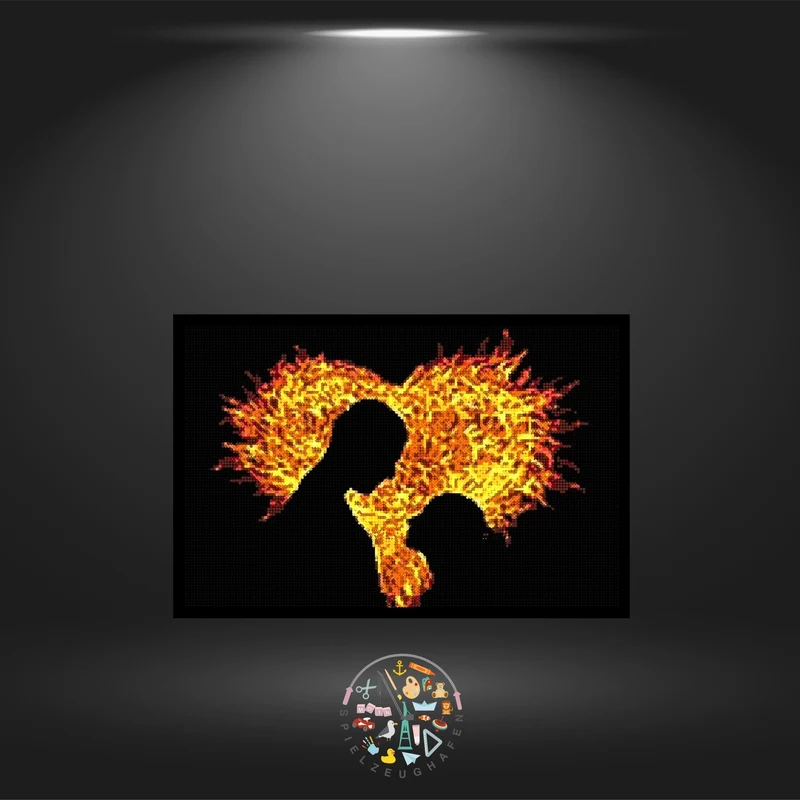 'Burning Couple' - Strass
