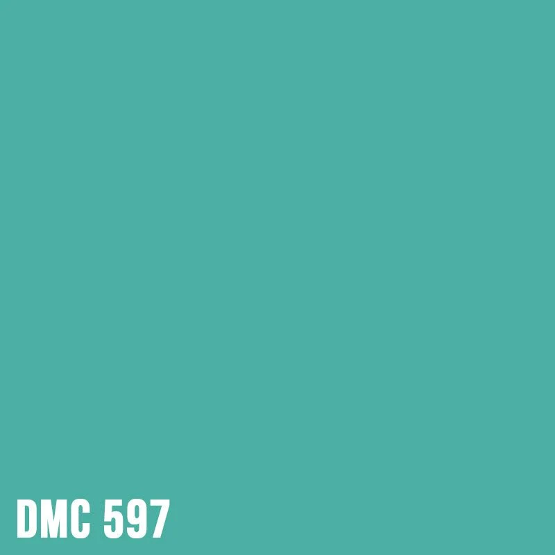 DMC 597 Turquoise - eckig Diamond Painting Steine 2,5mm