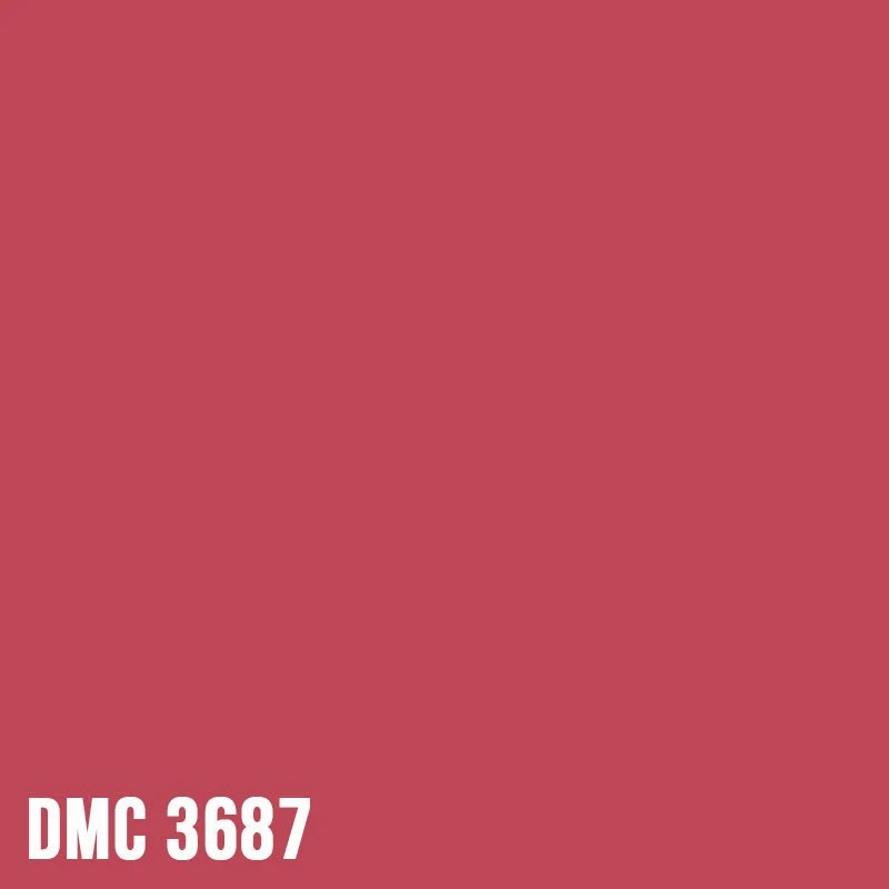DMC 3687 Mauve - eckig Diamond Painting Steine 2,5mm