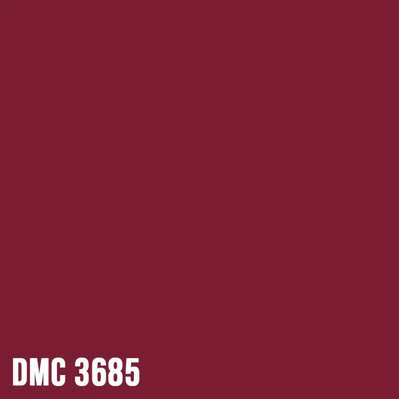 DMC 3685 Mauve - Very Dark - eckig Diamond Painting Steine 2,5mm