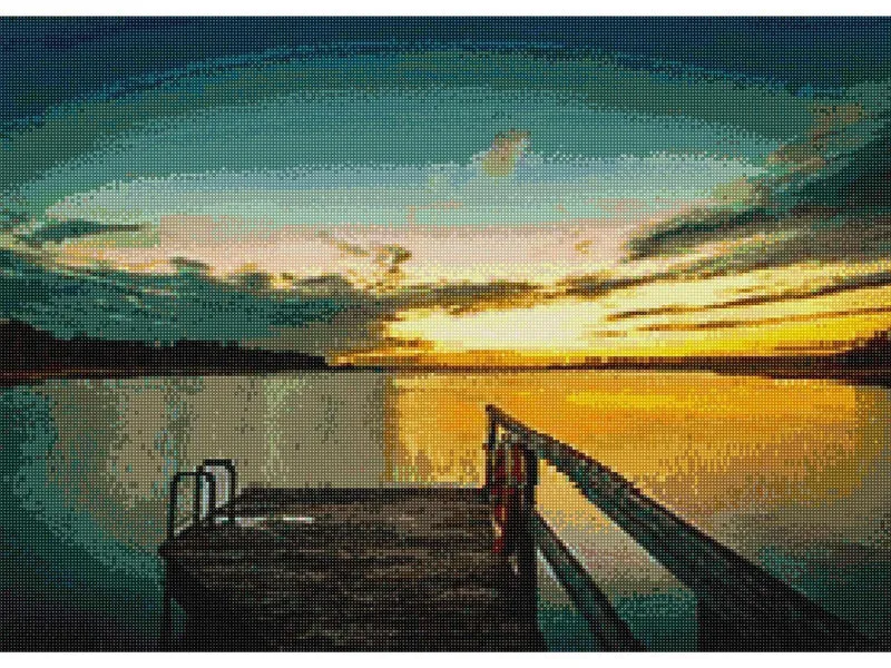 'Blaue Stunde' - Quadratisch (exklusiv)
