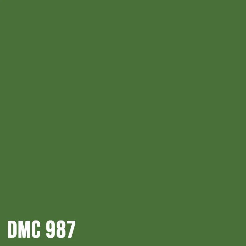 DMC 987 Forest Green - Dark - eckig Diamond Painting Steine 2,5mm