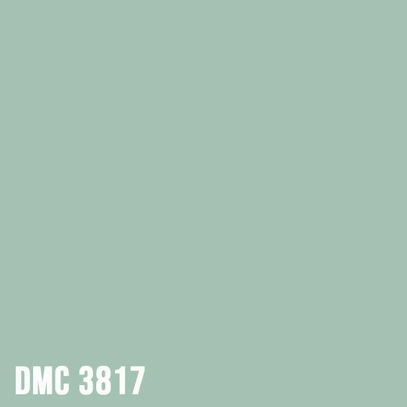 DMC 3817 Celadon Green - Light - eckig Diamond Painting Steine 2,5mm