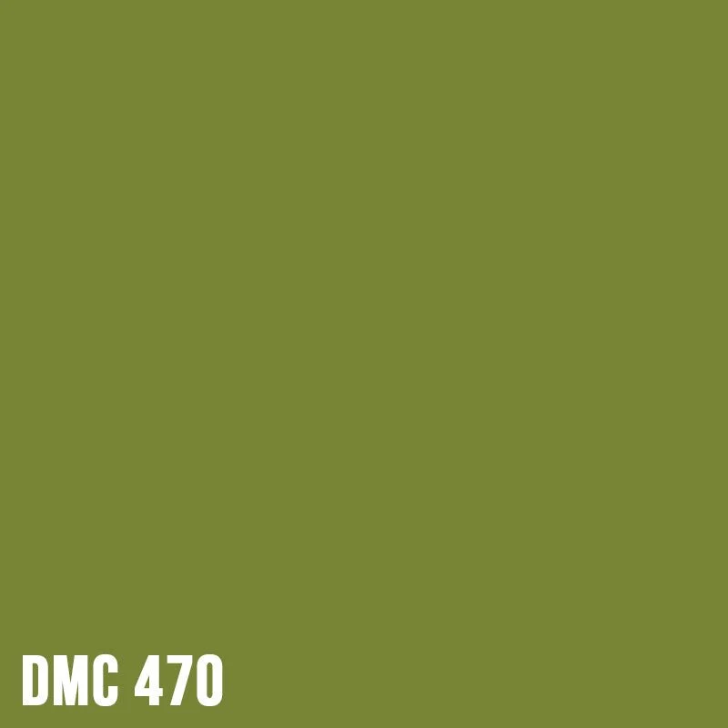 DMC 470 Avocado Green - Light - eckig Diamond Painting Steine 2,5mm
