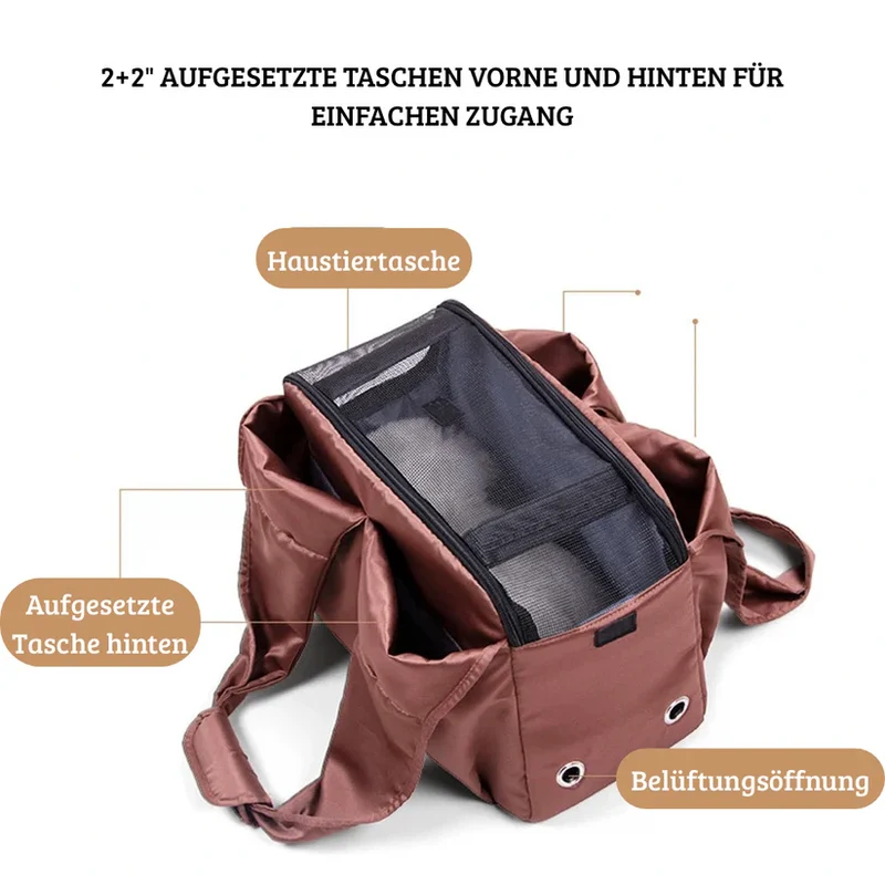 Atmungsaktive Haustier Tragetasche leicht und geräumig