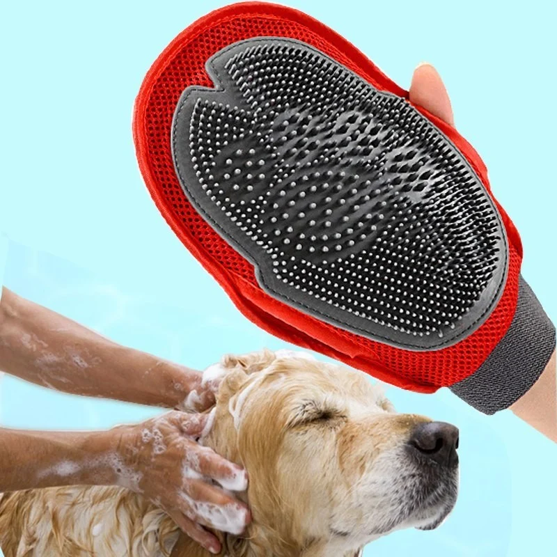 Massage Pflegehandschuh für Hunde und Katzen
