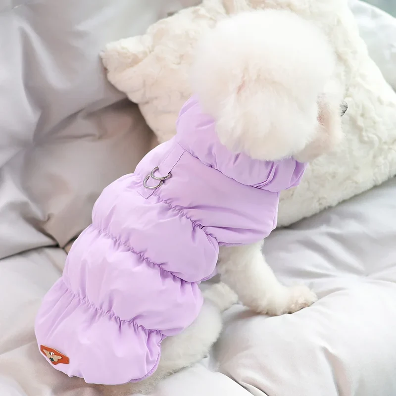 Winterjacke für Hunde und Katzen gefüttert und warm