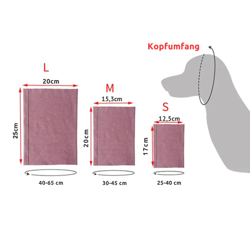 Elastisches Haustier Kopftuch weich und dehnbar