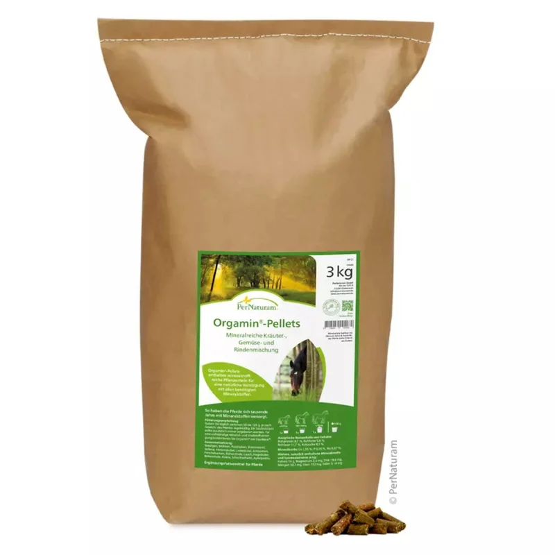 PerNaturam Orgamin-Pellets Mineralfutter für Pferde 3kg