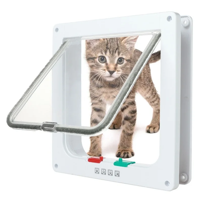 4 Wege Haustierklappe für Katzen und Hunde