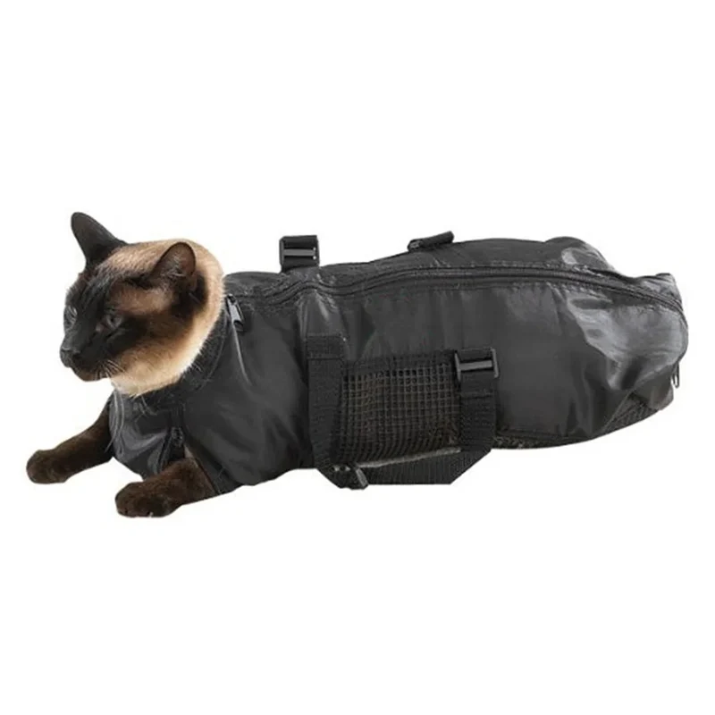 Katzen Waschbeutel aus Mesh für Baden und Pflege