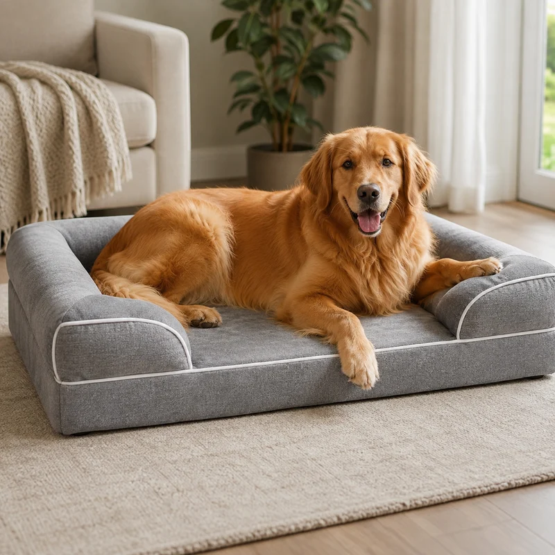 Waschbares Hundesofa mit Memory-Schaum und Wendekissen