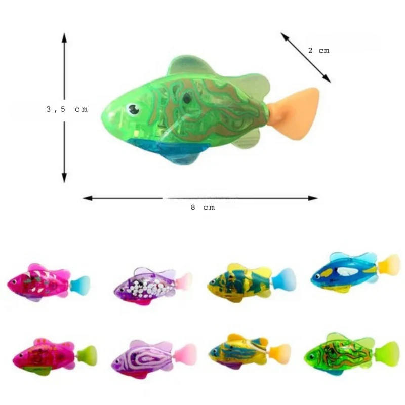 Elektronischer Schwimmfisch mit LED-Licht