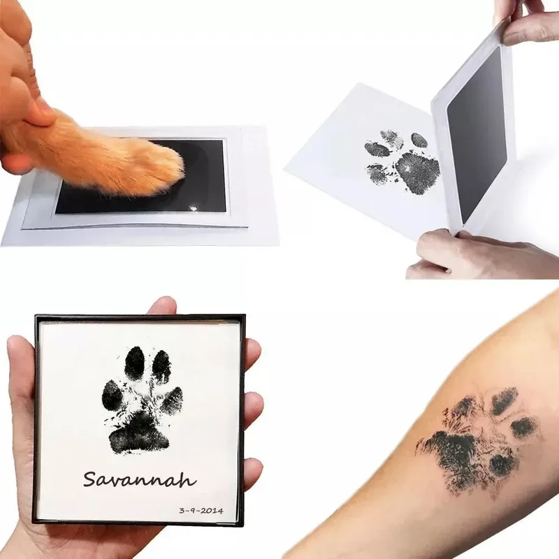 Tintenloses Abdruck-Set für Hunde- & Katzenpfoten