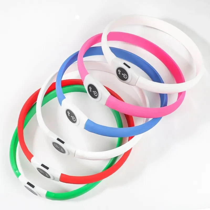 USB LED Hundehalsband zuschneidbar & wetterfest
