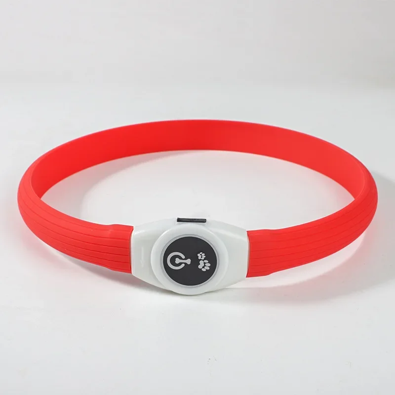 USB LED Hundehalsband zuschneidbar & wetterfest
