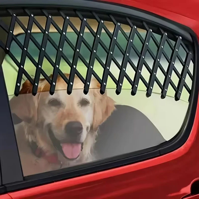 Verstellbares Auto-Fenstergitter für Hunde