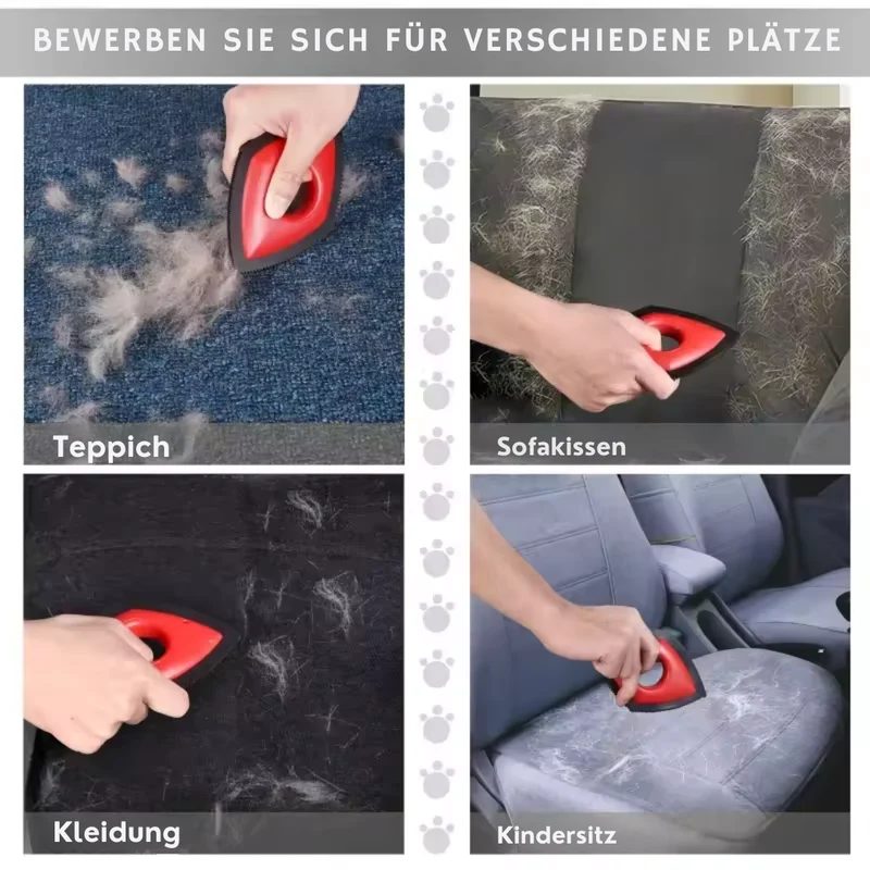 4-in-1 Mini Tierhaarkamm mit 4 Reinigungsmodi