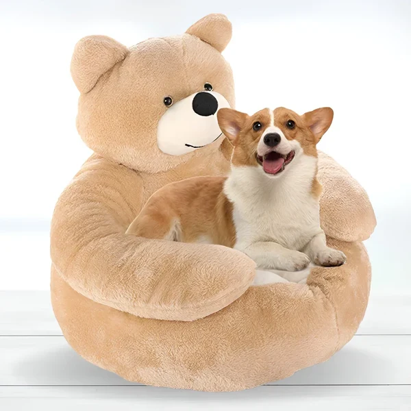 Winter Haustierbett aus Plüsch für Hunde und Katzen