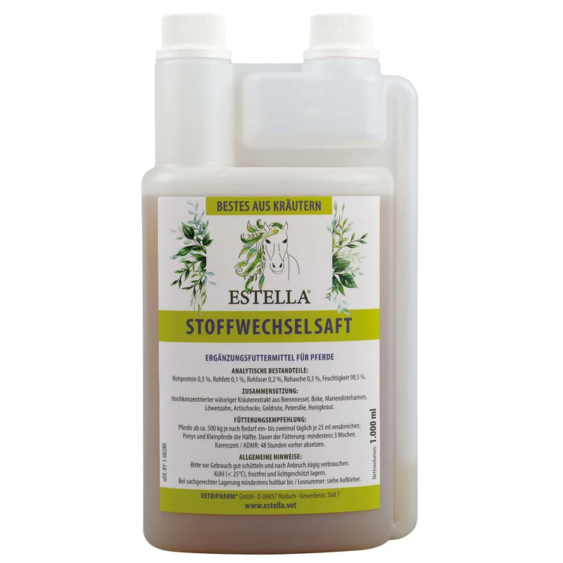 ESTELLA Stoffwechselsaft für Pferde 1000ml