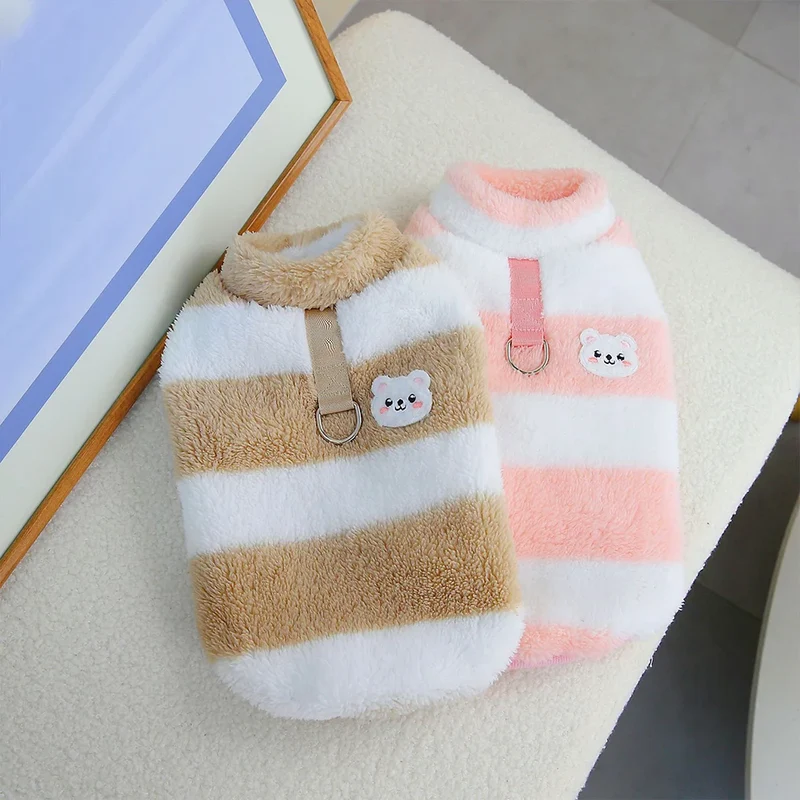 Warmer Hundepullover aus Fleece für kleine Hunde