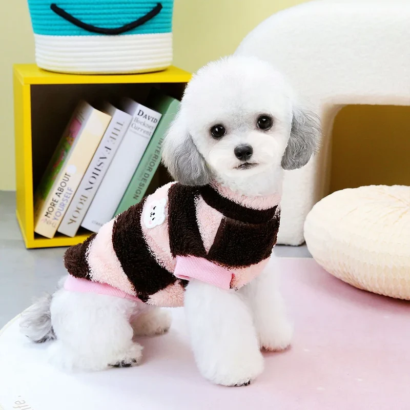 Warmer Hundepullover aus Fleece für kleine Hunde