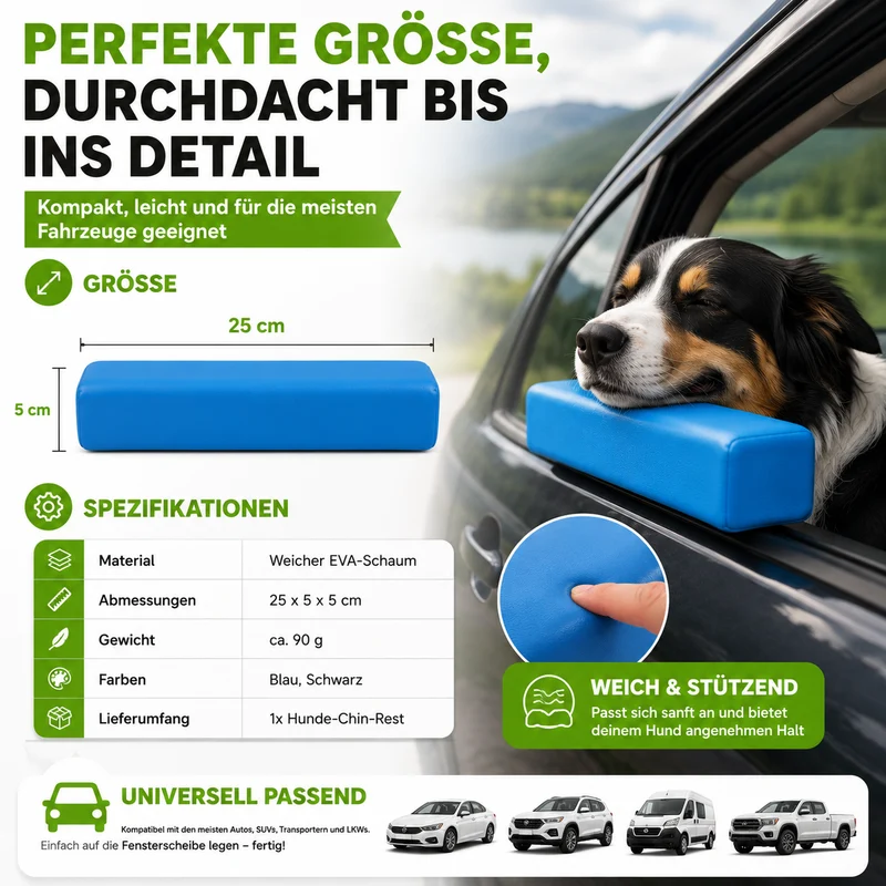 Auto Fensterpolster für Hunde – Weiche Kopfstütze