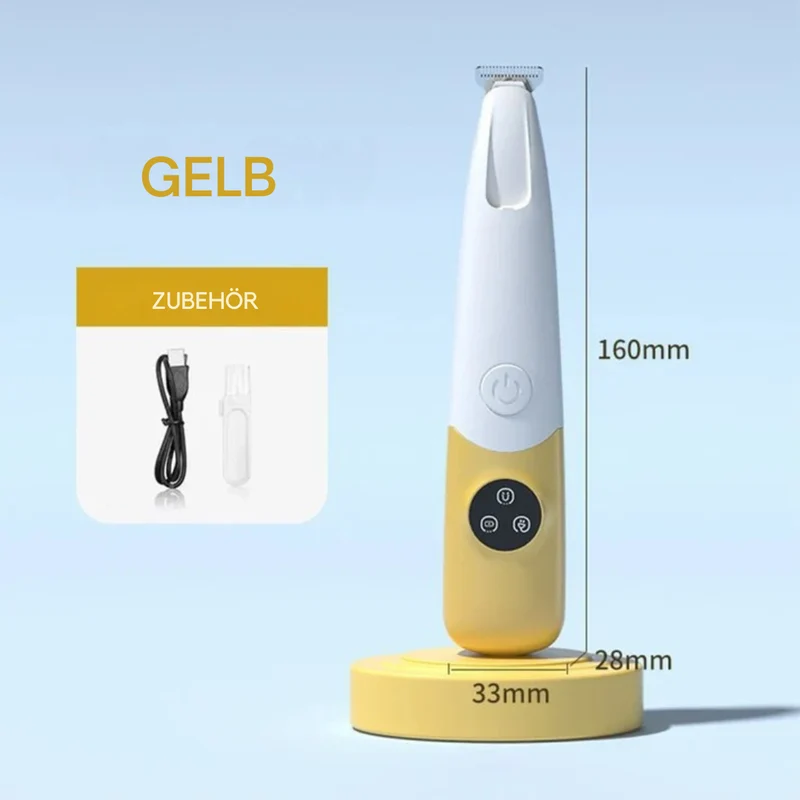 Kabelloser Haustier-Trimmer mit LED-Licht